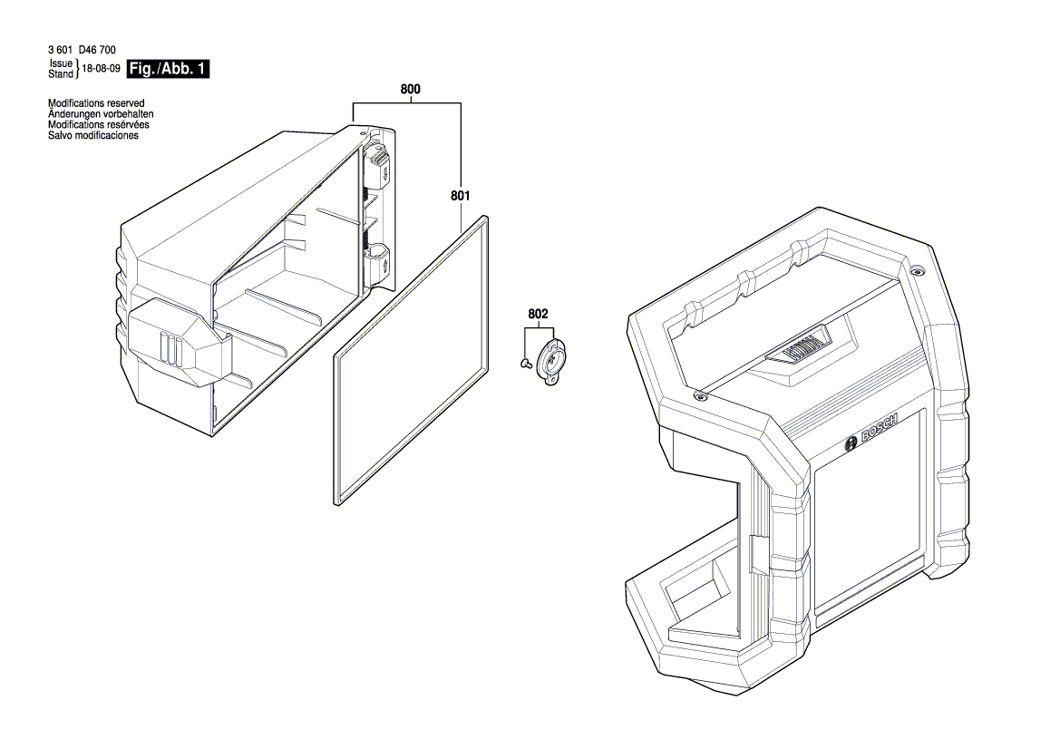 Nouveau véritable couverture Bosch 16055002F8