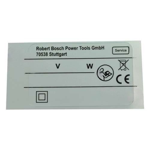 New Genuine Bosch 160111A3H5 Nameplate