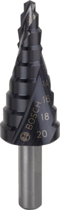 Ny ekte Bosch 2608588066 HSS Altin Step Drill Bit, 3-flat Shank for Rotary