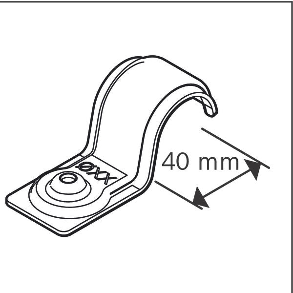 Bosch Metal single cable grip 40mm, EMS-40, 100psc 1600A03C2F