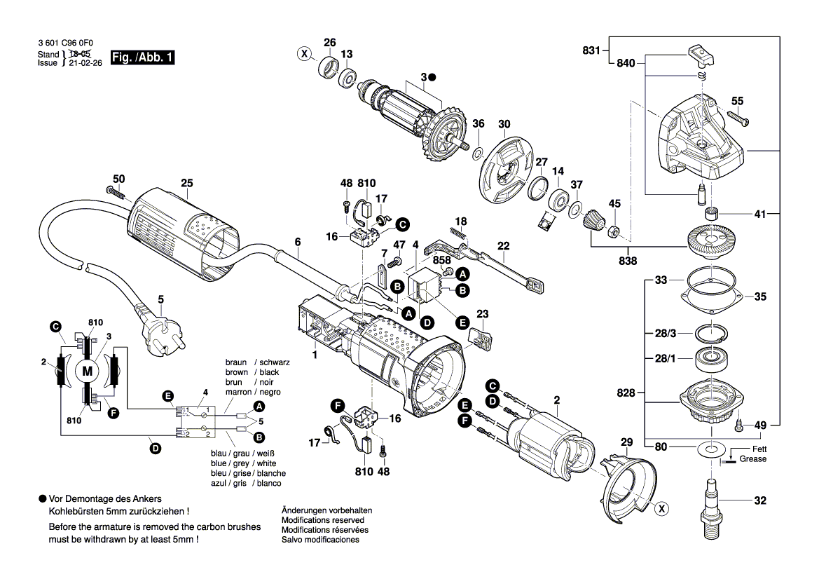 Nieuwe echte Bosch 1619p16293 Set van Gears