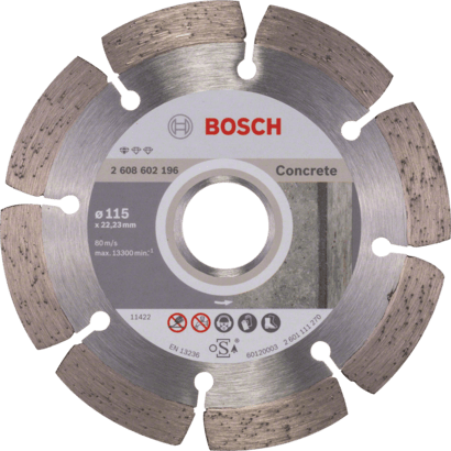 New Genuine Bosch 2608602196 Standard for Concrete Diamond Cutting Disc For