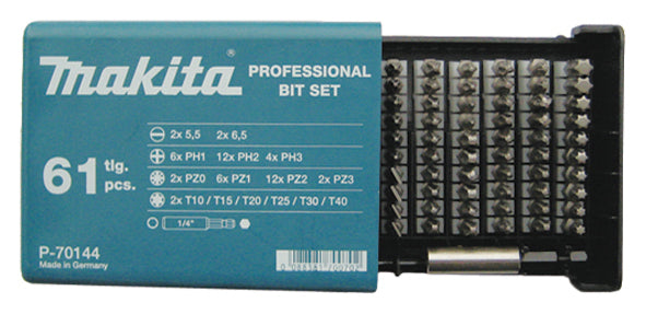 Uusi aito Makita P-70144-bittisarja 60 kpl ja universaali magneettinen pidike