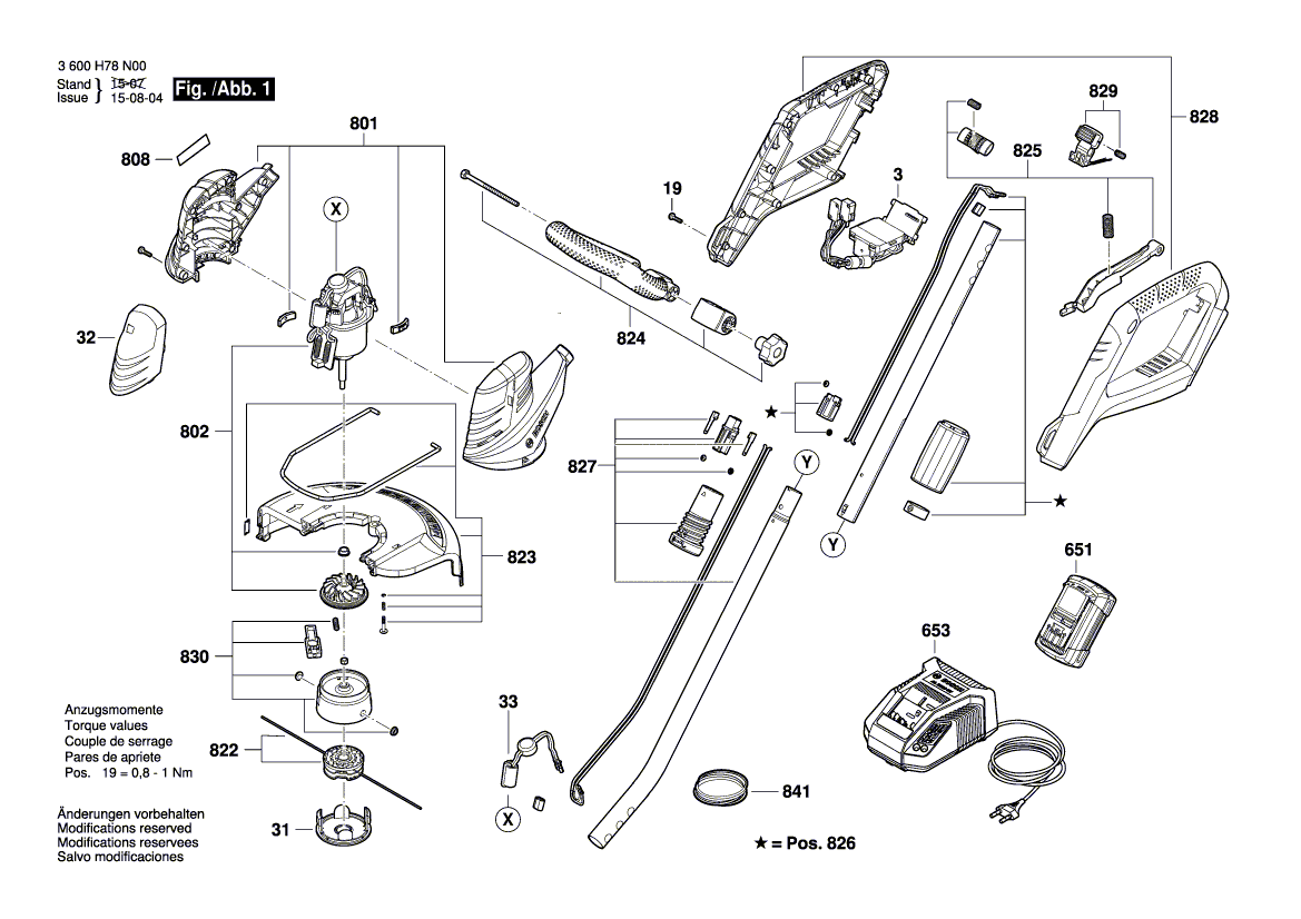 Neue echte Bosch F016F04988 Stange