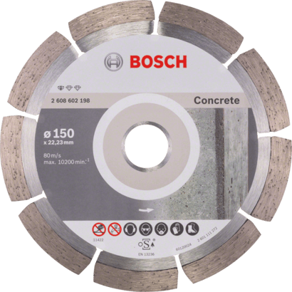 Новый оригинальный алмазный отрезной диск Bosch 2608602198 Standard для бетона