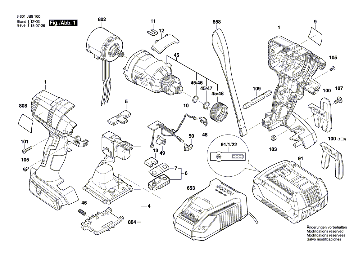 Nieuwe echte Bosch 1600A00YV7 -naamplaatje