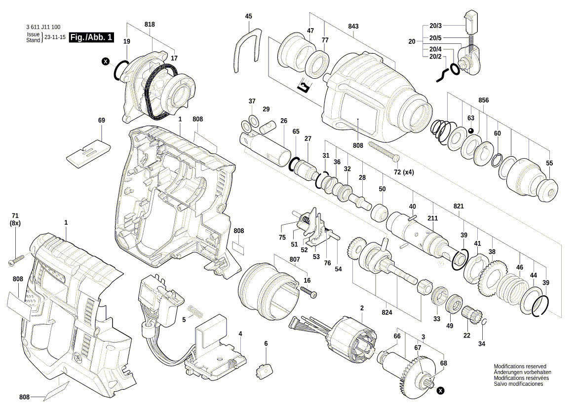 New Genuine Bosch 1619P15328 Rotor