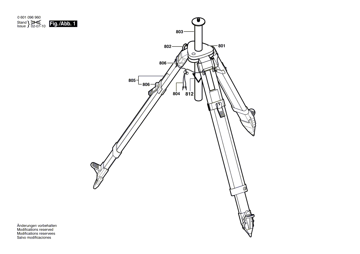 New Genuine Bosch 1609203627 Clamping Unit