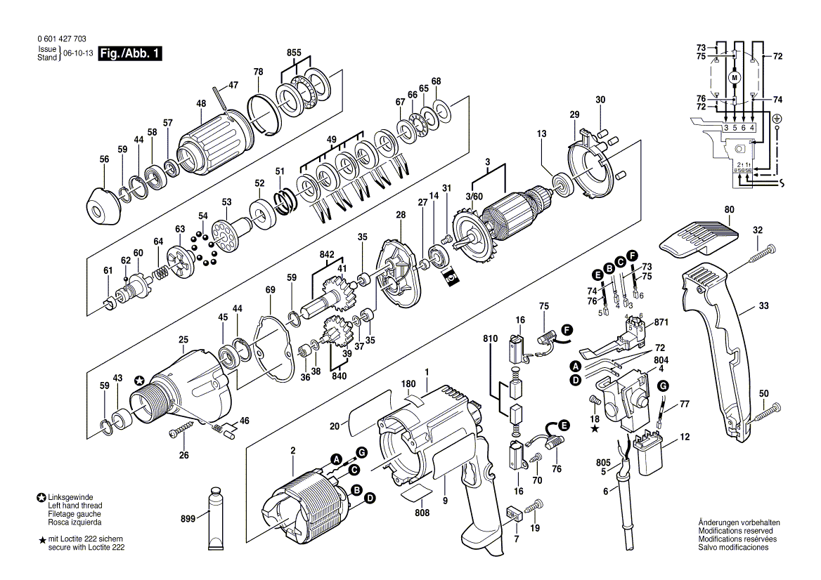 New Genuine Bosch 3601110191 Sticker