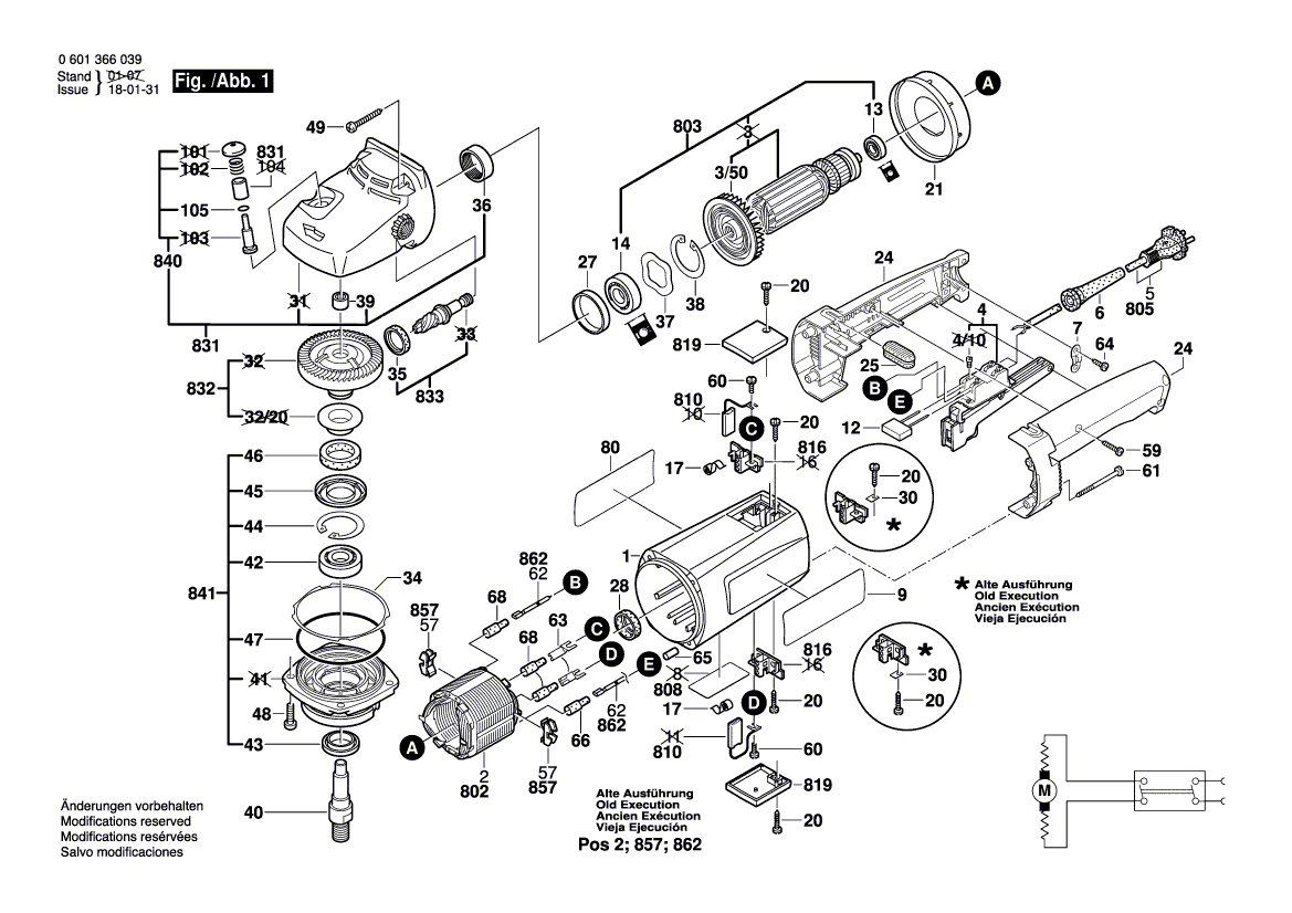 Ny ekte Bosch 3607031330 Armature