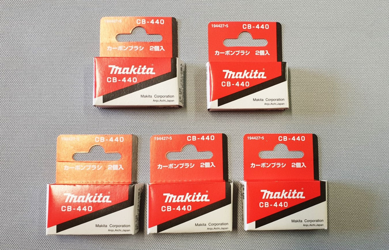 Nieuwe echte Makita 194427-5 5 paar CB440 CO2-borstels DF451D