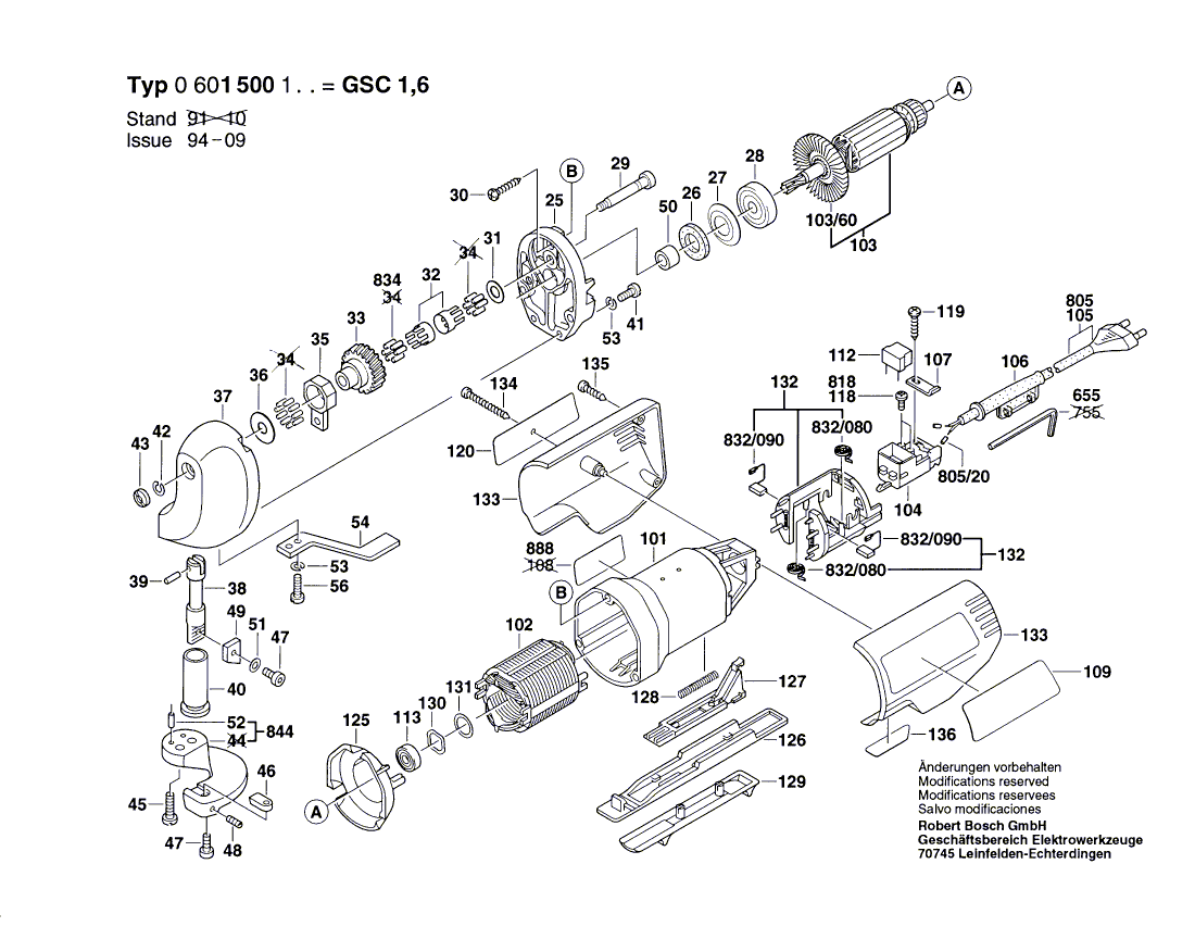 Nieuwe echte Bosch 2607200286 -schakelaar