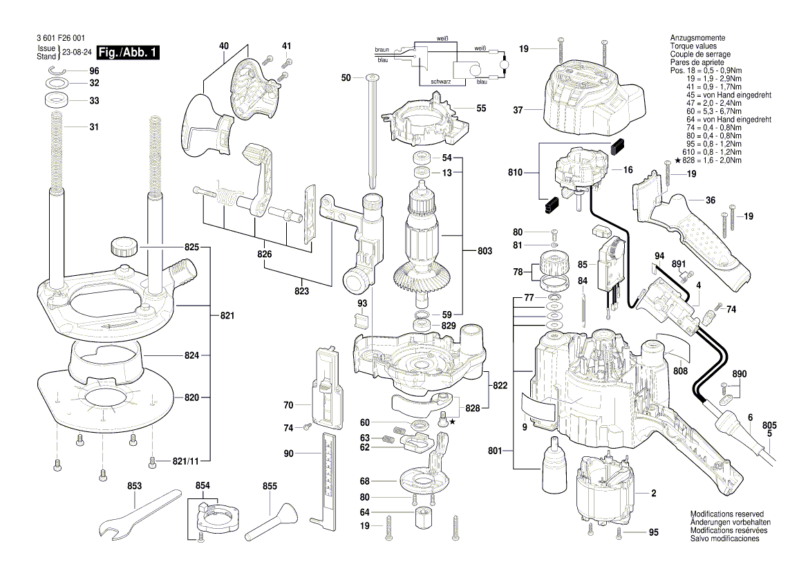 Neue originale Bosch 2610991370 Führungsbuchse 