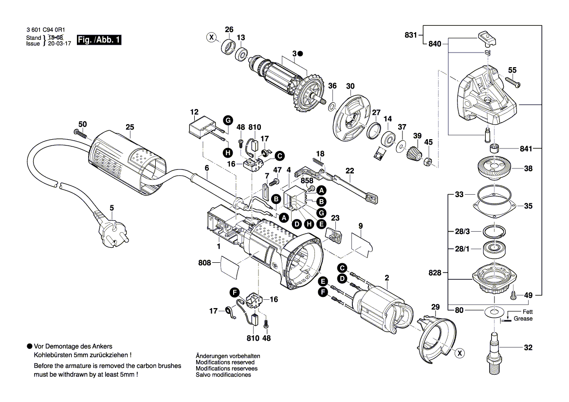 Nouvelle véritable plaque signalétique du fabricant Bosch 1619p1133