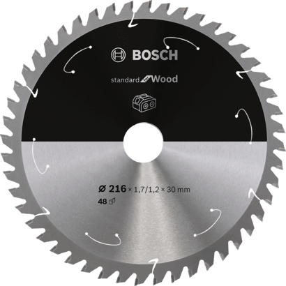 Nouveau véritable bosch 2608837723 Standard pour la lame de scie circulaire en bois pour sans fil sans fil