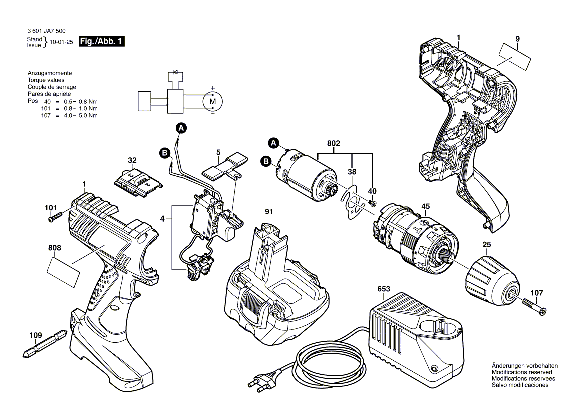 Ny ekte Bosch 2609199393 Motor reservedeler sett