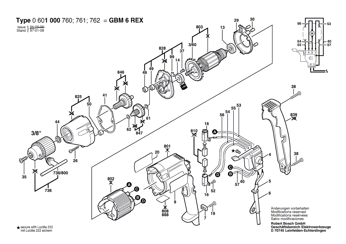 Ny ekte Bosch 1610910057 nålebæring