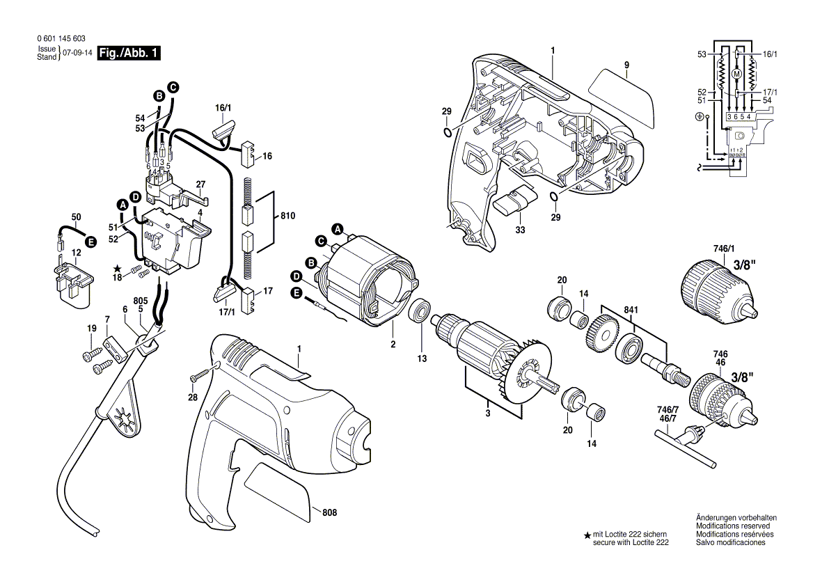 Новый оригинальный защитный кожух Bosch 2609100002