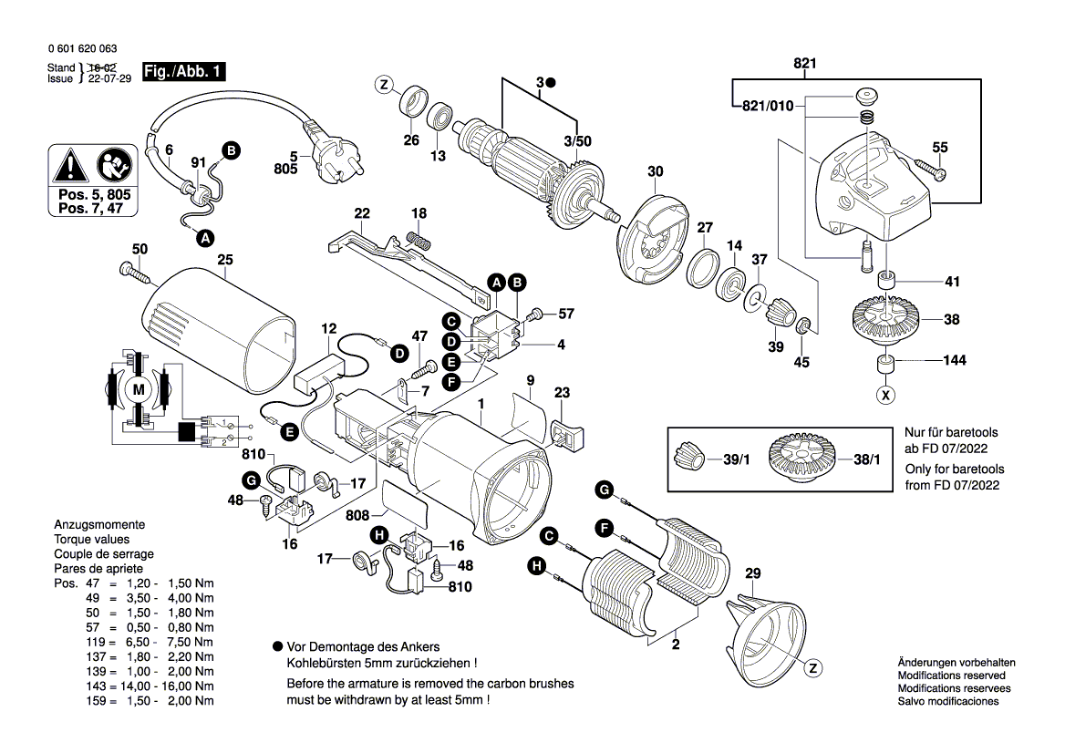 Ny ekte Bosch 3607031857 Stopper