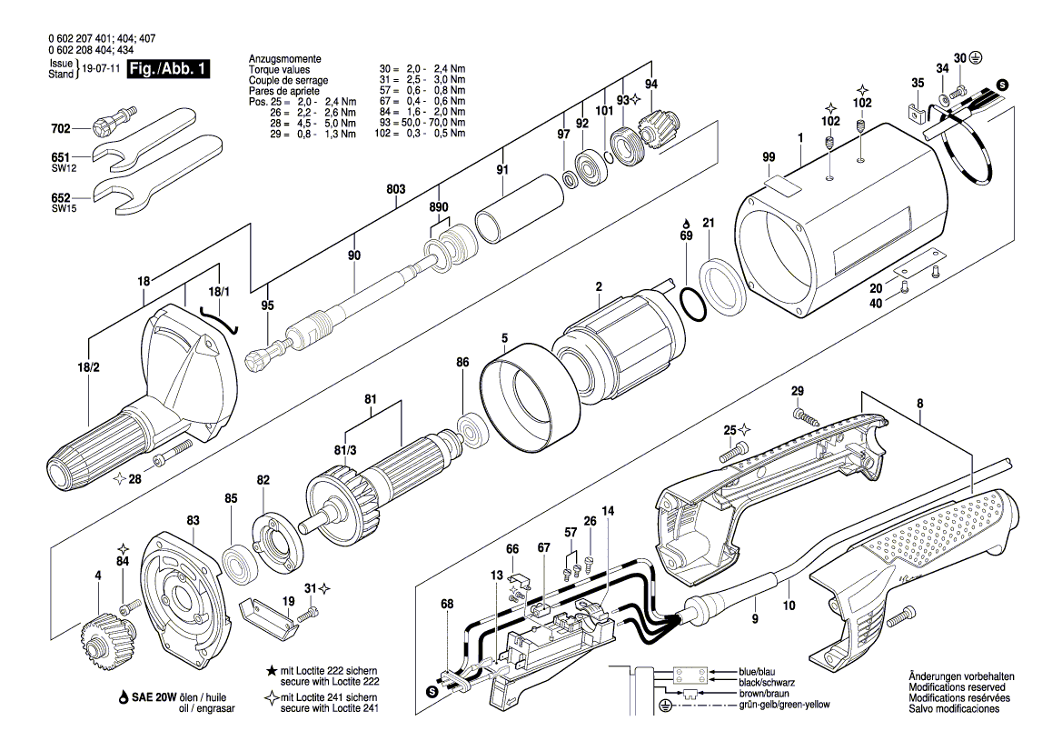 Новый подлинный Bosch 1605806206 Spindle Gearing