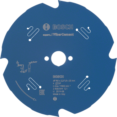 Nieuwe echte Bosch 2608644121 Expert voor Circular Saw Blade van vezelcement