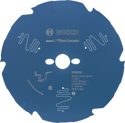 Nouveau véritable bosch 2608644350 Expert pour la lame de scie circulaire de ciment de fibre pour