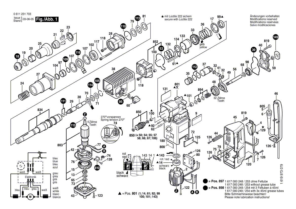 Ny ekte Bosch 1617328016 Undertrykkelsesfilter