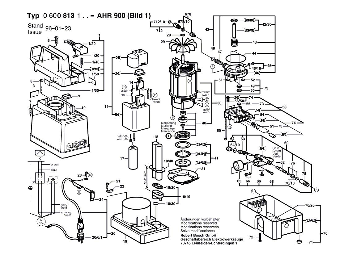 Ny äkta Bosch 1609350078 delar set