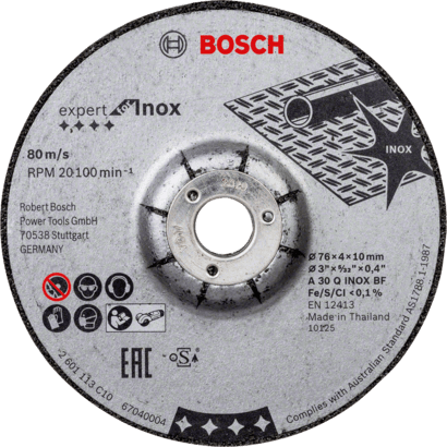 Новый оригинальный шлифовальный диск Bosch 2608601705 Expert для шлифовального круга из нержавеющей стали для мини-угла