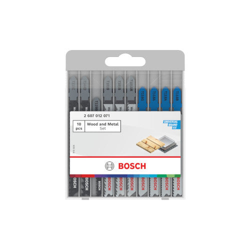 Bosch 10 Tikksaeterade komplekt 'Bosch'' wood/metal 2607012071