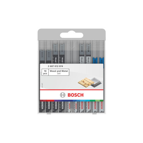 Bosch 10 Tikksaeterade komplek 2607012074