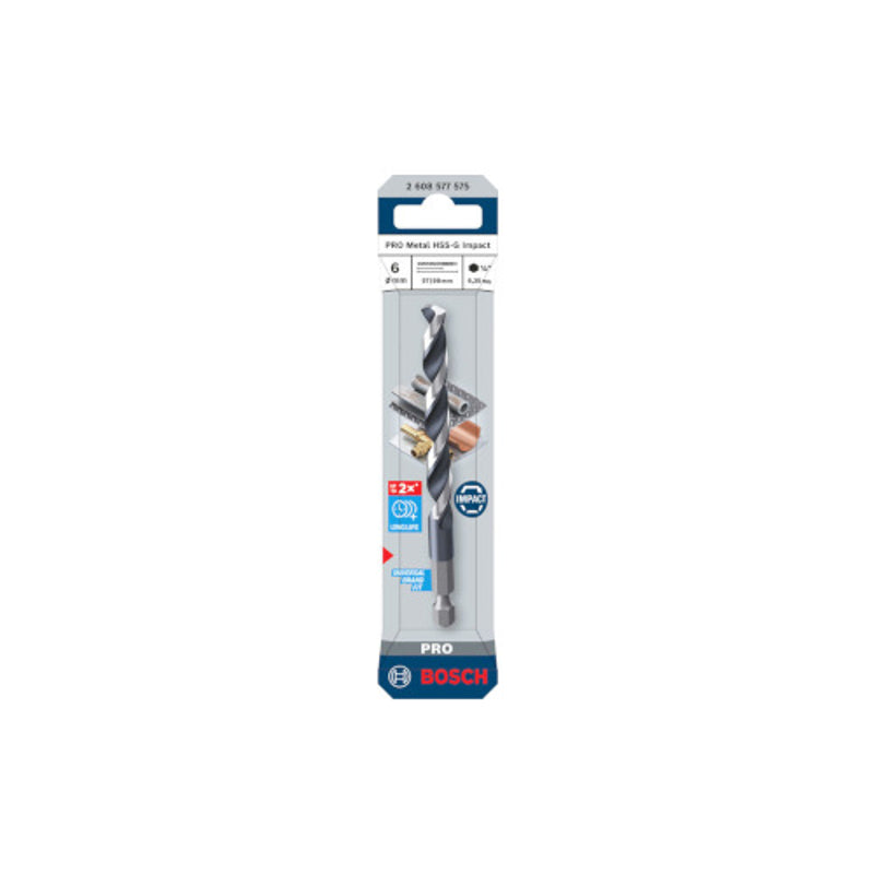 Bosch Metallipuuri HSS-G Hex 1/4'', 6x98mm, 1 tk. 2608577575