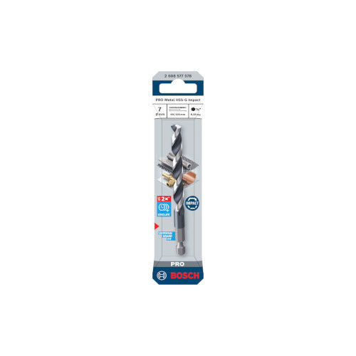 Bosch Metallipuuri HSS-G Hex 1/4'', 7x109mm, 1 tk. 2608577578