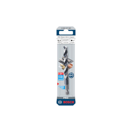 Bosch Metallipuuri HSS-G Hex 1/4'', 8.5x117mm, 1 tk. 2608577581