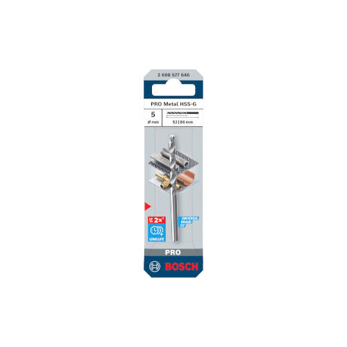 Bosch PRO HSS-G metallipuur 5,0mm, 1 tk. 2608577646