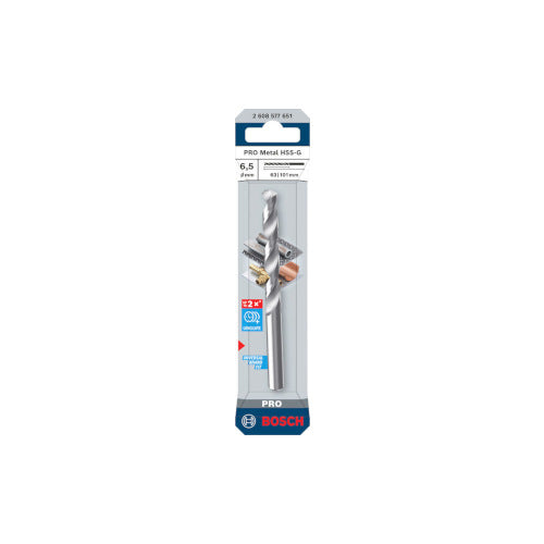 Bosch PRO HSS-G metallipuur 6,5mm, 1 tk. 2608577651
