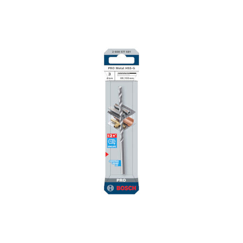 Bosch PRO HSS-G metallipuur 3x66x100 mm 1 vnt. 2608577681