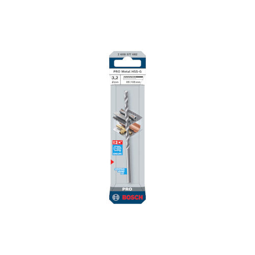 Bosch PRO HSS-G metallipuur 3,2x69x106 mm 2608577682
