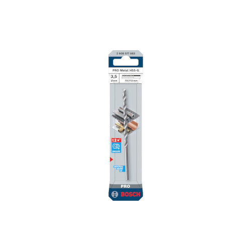 Bosch PRO HSS-G metallipuur 3,5x73x112 mm 1 vnt. 2608577683