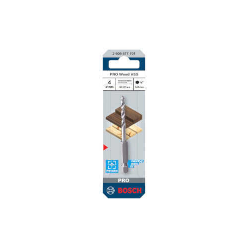 Bosch PRO Puidupuur 1/4 Ø 4 mm, 87,5 mm 2608577701