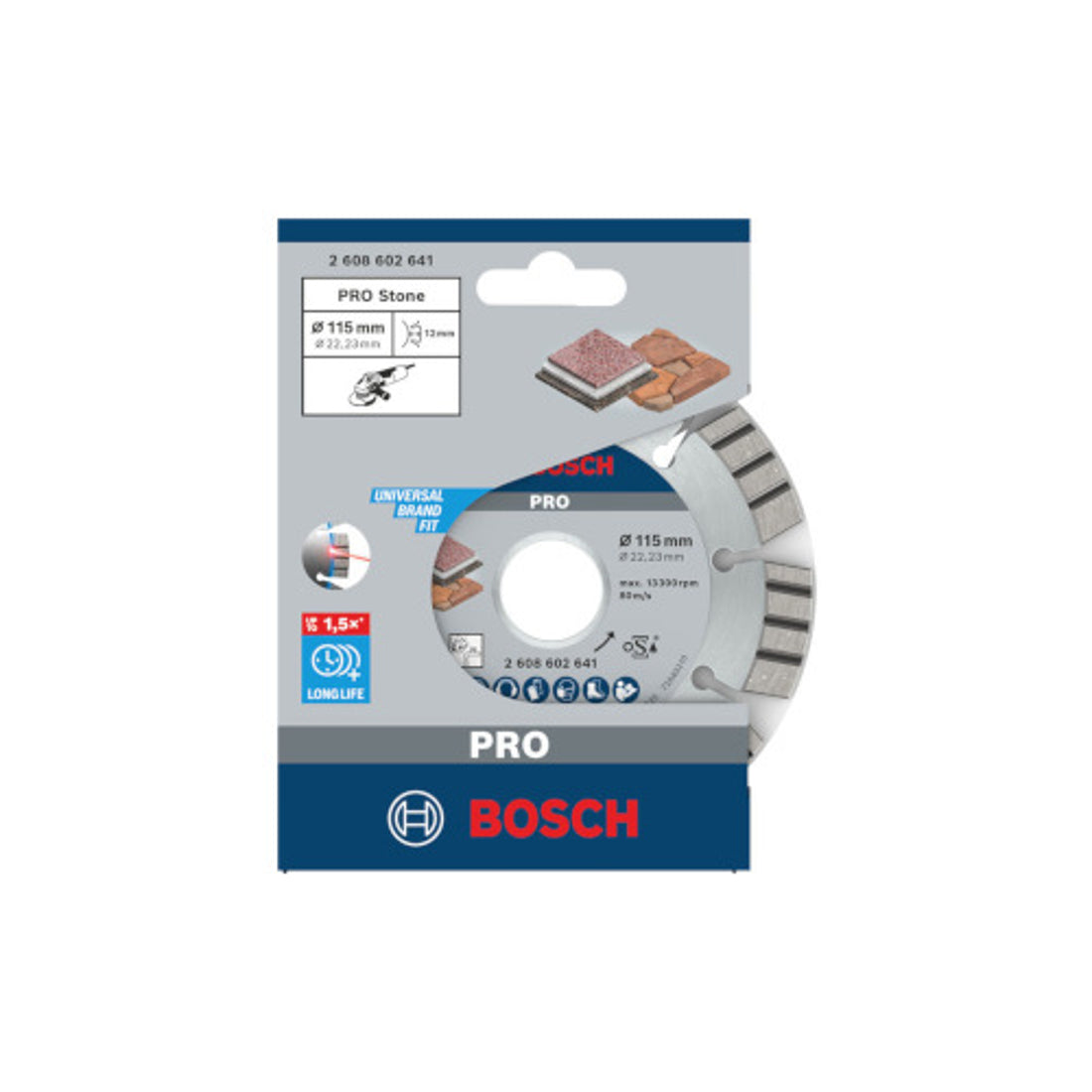 Bosch PRO Teemantlõikeketas Stone 115x22,23x2,2mm 2608602641