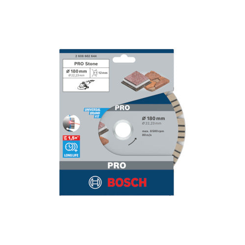 Bosch PRO Teemantlõikeketas kivid,180x22,23x2,4mm 2608602644