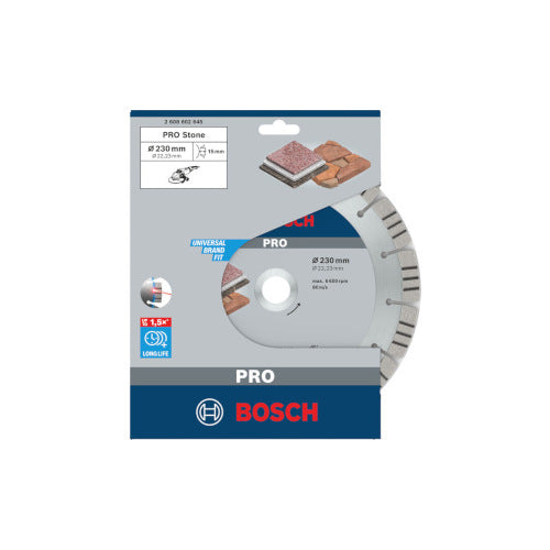 Bosch PRO Teemantlõikeketas kivid,230x22,23x2,4mm 2608602645