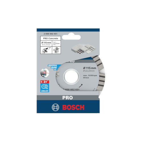 Bosch Teemantlõikeketas Betoonile,Ø115mm 2608602651