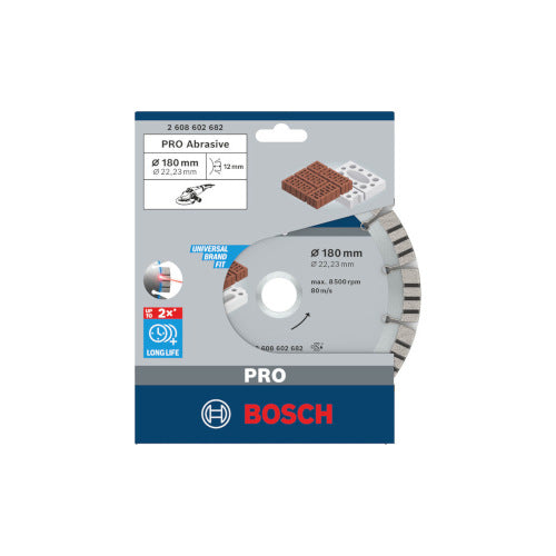 Bosch PRO Teemantlõikeketas Abras. 180x22,23x2,4mm 2608602682