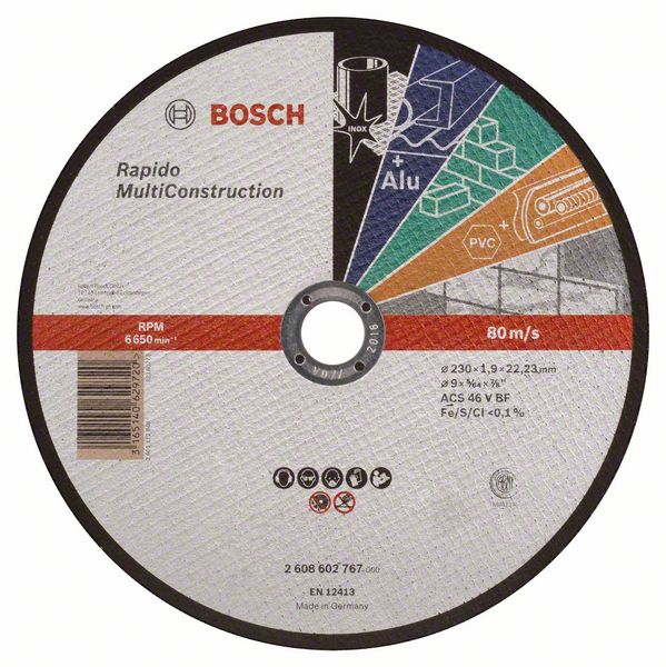 Bosch Lõikeketas MultiConstr. 230x22.23x1.9mm 2608602767
