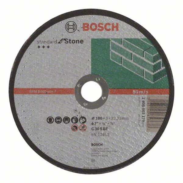 Bosch Lõikeketas, kivi Standard 180x22x3mm 2608603179