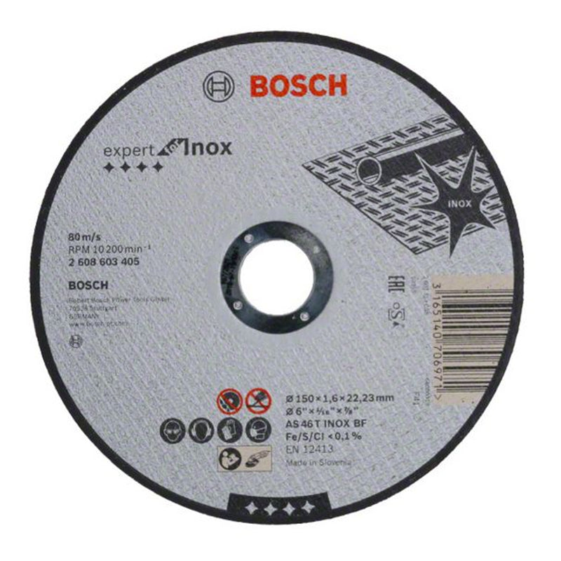 Bosch Lõikeketas 150x22.23x1.6 INOX 2608603405