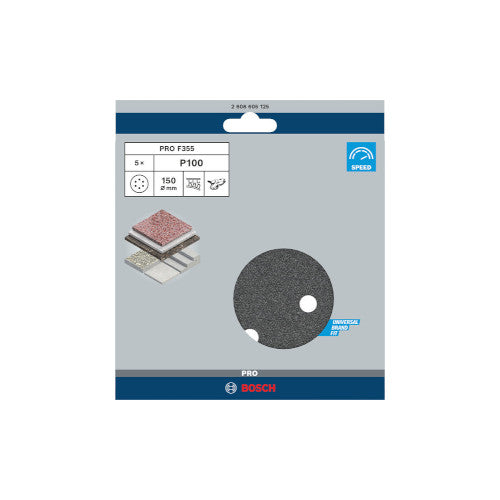 Bosch kivi lihvpber,PEXGEX D=150mm, K100, 5 tk. 2608605125