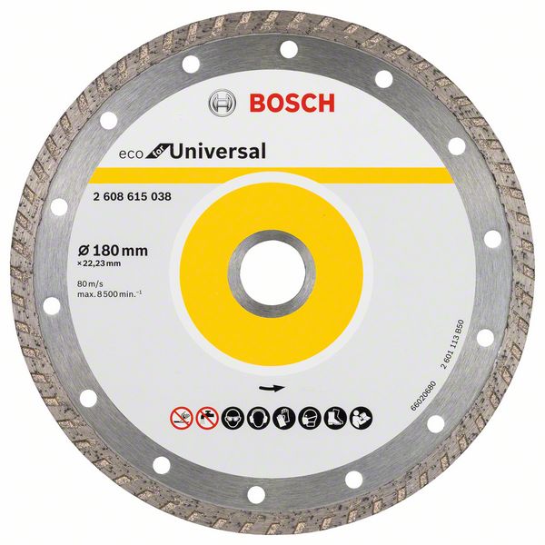 Bosch Teemantlõikeketas turbo 180x22.23x2.6x7 2608615038